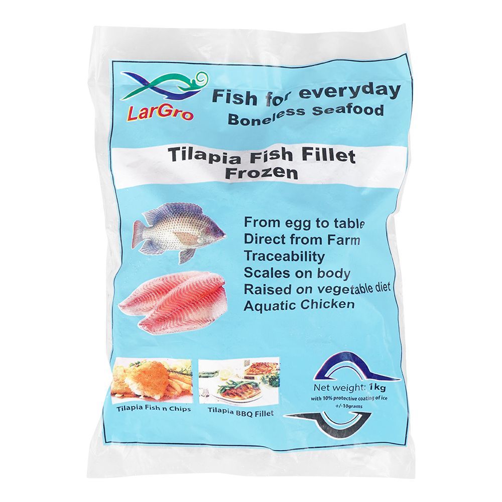 Lar Gro Tilapia Fish Fillet, 1 KG - Main Image