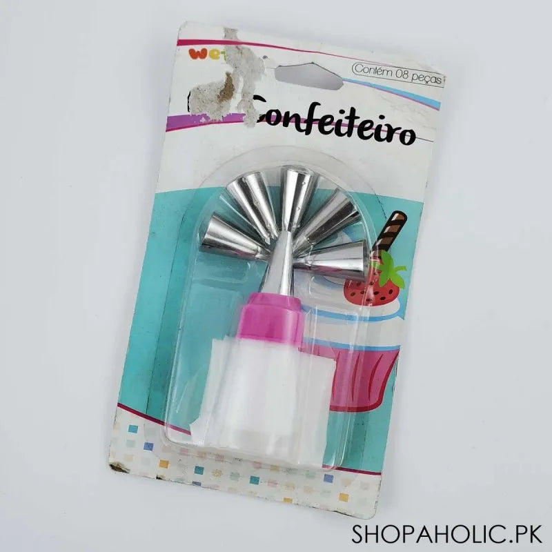 icing bag with 6 nozzles cake decorating tool main image