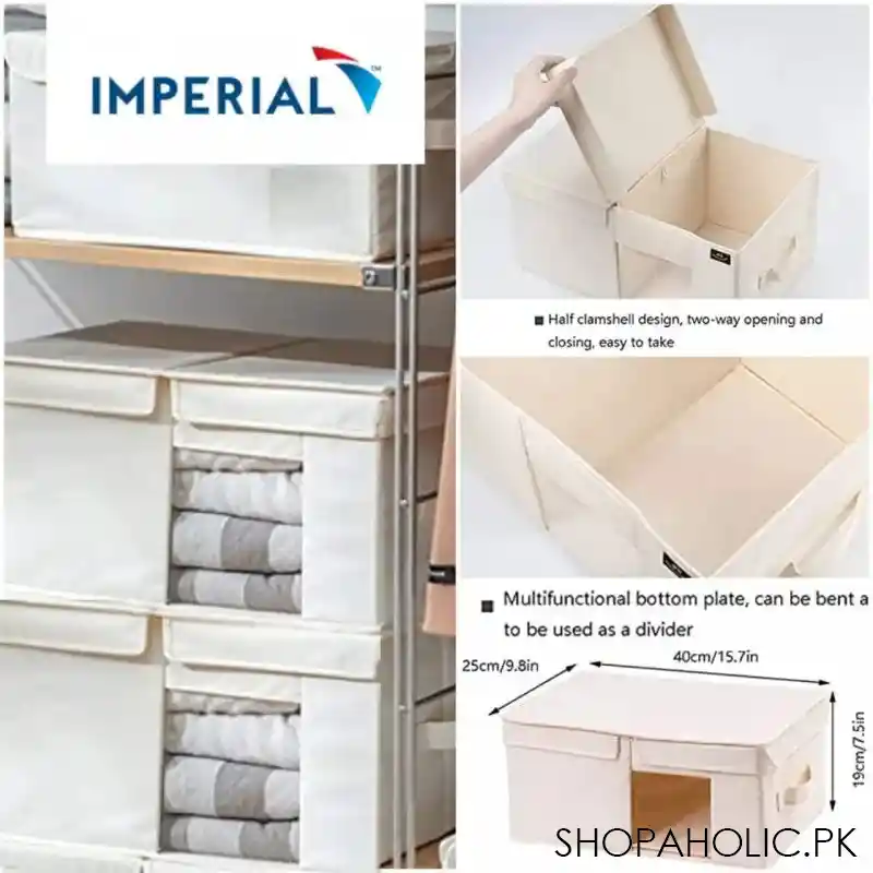 imperial fabric storage box twin cap main image