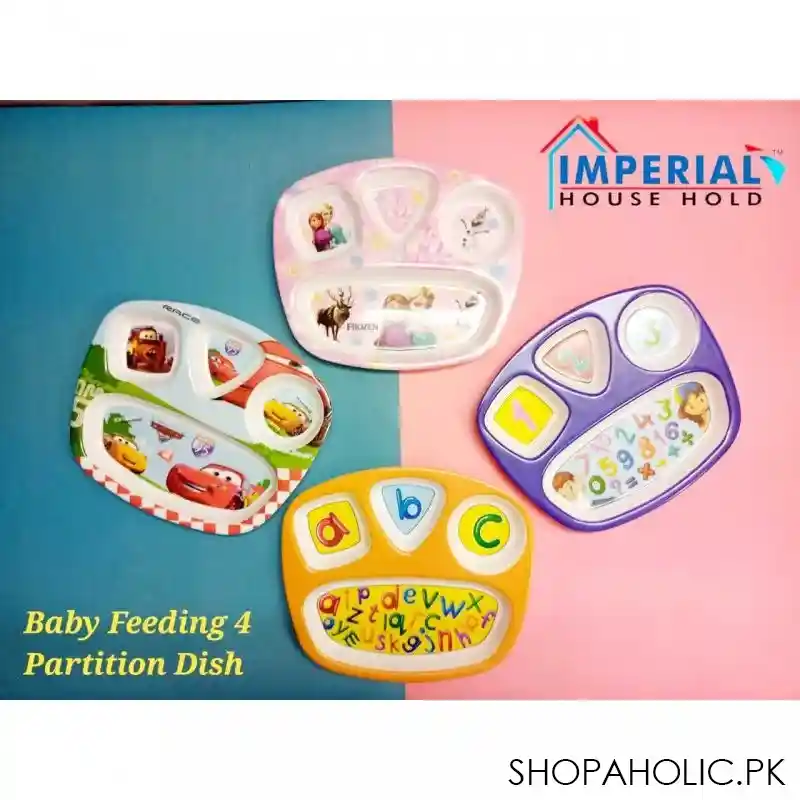 imperial high quality baby feeding 4 partition dish for kids main image