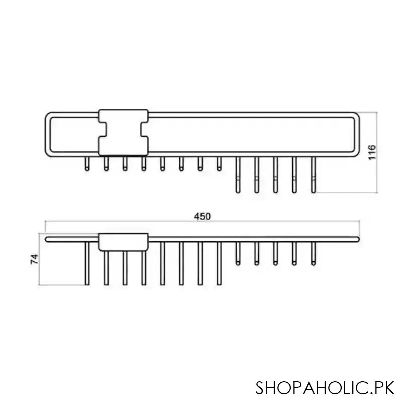 imperial high quality metal wardrobe slidable tie and belt hanger holder image2