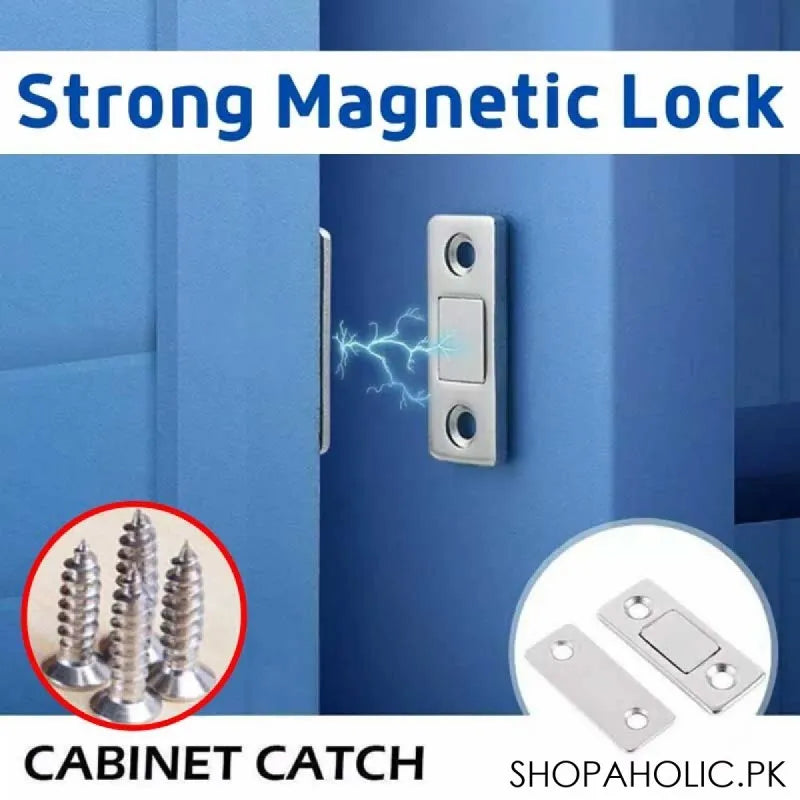 invisible magnetic door closer catcher with screws (pair) main image