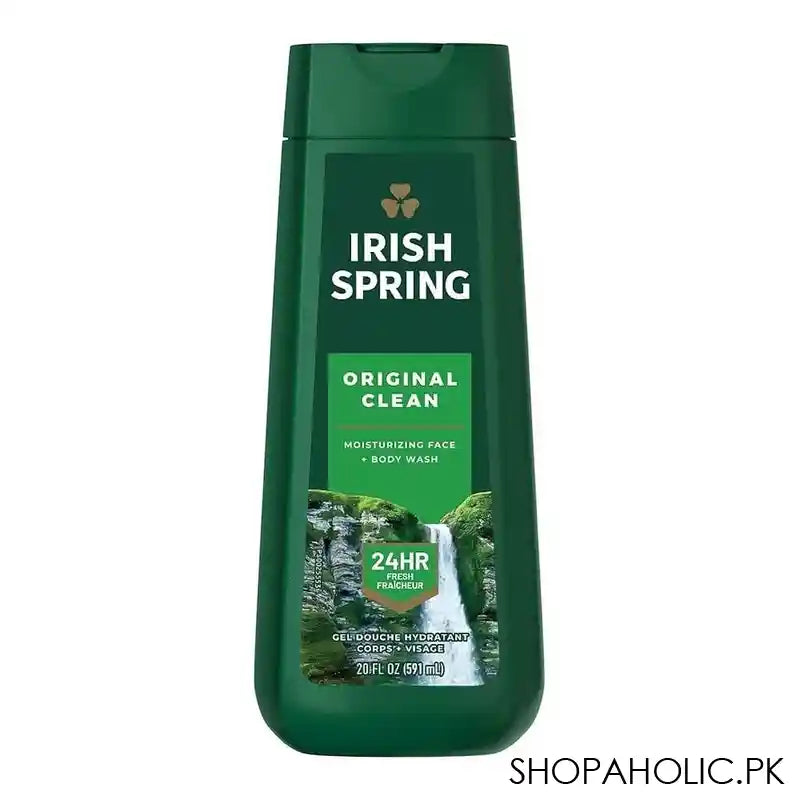 Irish Spring Original Clean Moisturizing Face+Body Wash, 591ml - Main Image