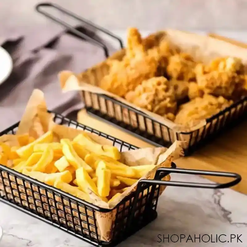 iron nuggets and french fries oil strainer basket main image