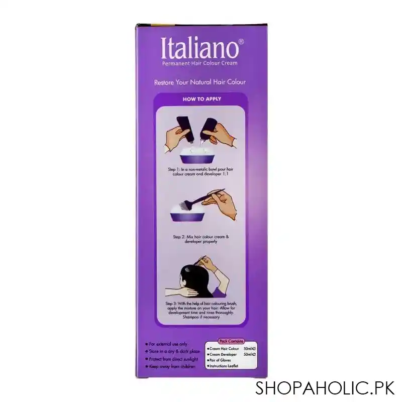 italiano permanent hair colour cream, 06 ash blonde image2