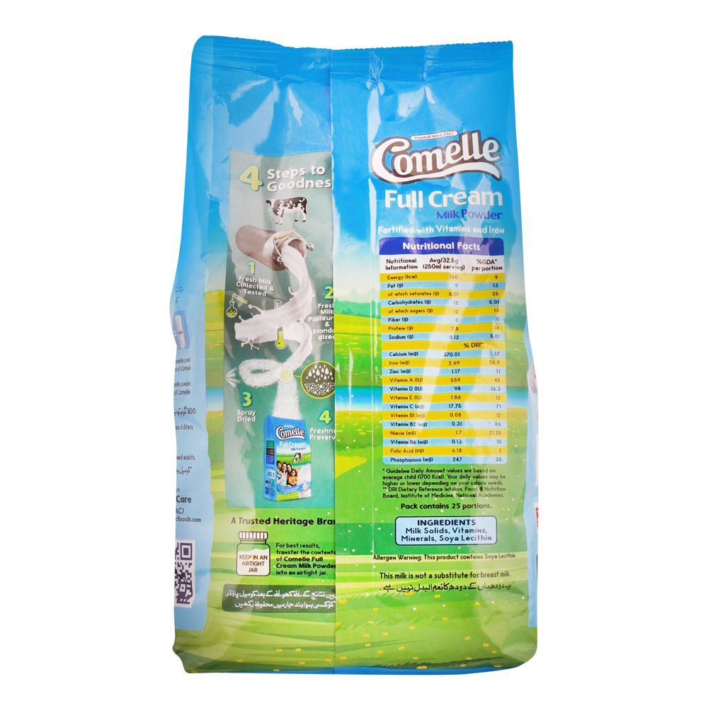 Comelle Full Cream Milk Powder, 800g - Image 2