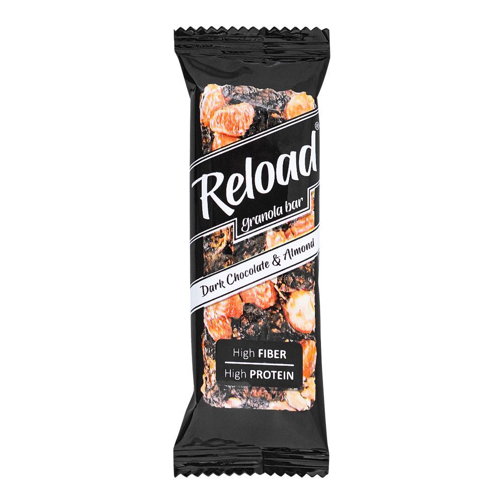 Reload Granola Bar, Dark Chocolate & Nuts, High Fiber High Protein, 38g - Main Image