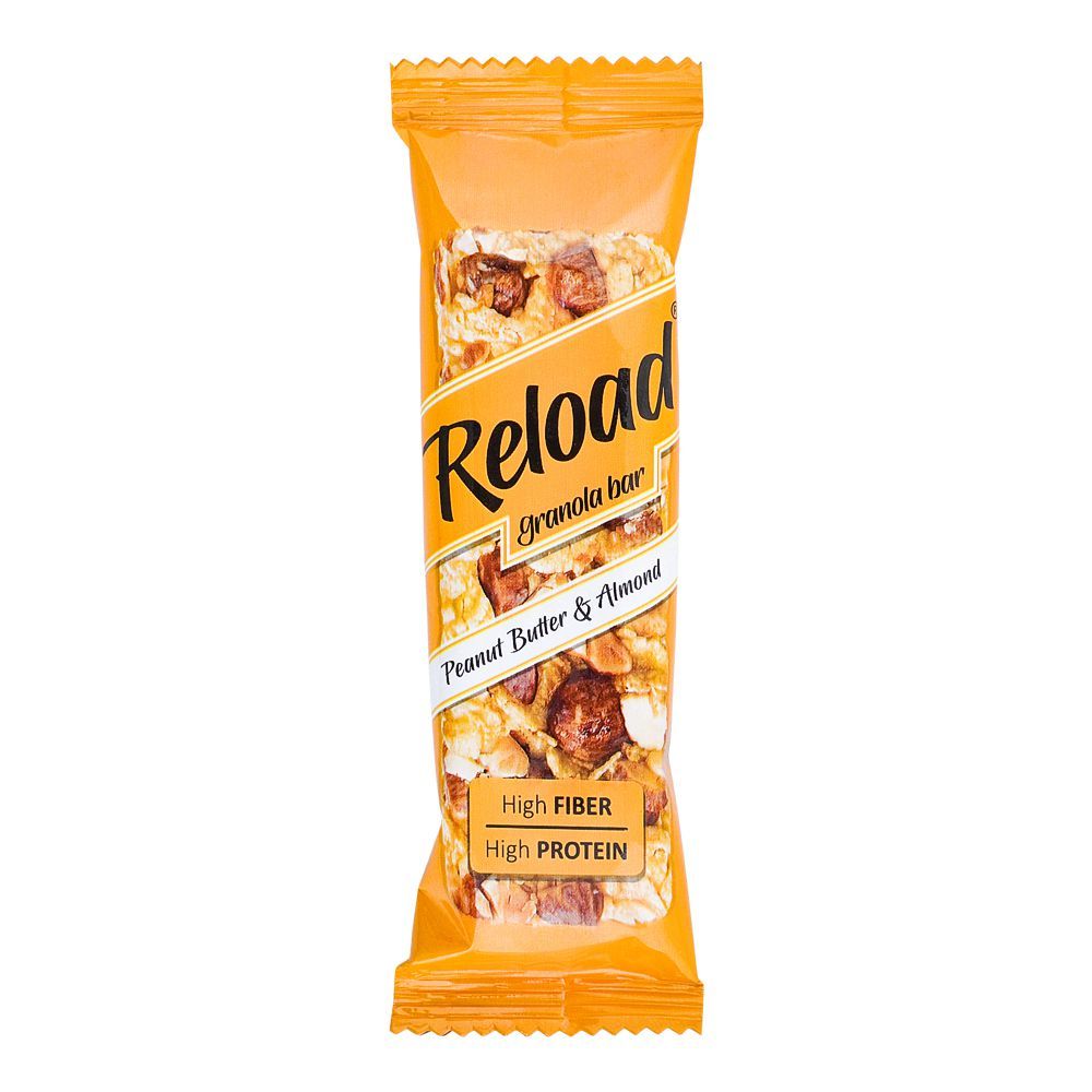 Reload Granola Bar, Peanut Butter & Nuts, High Fiber High Protein, 38g - Main Image