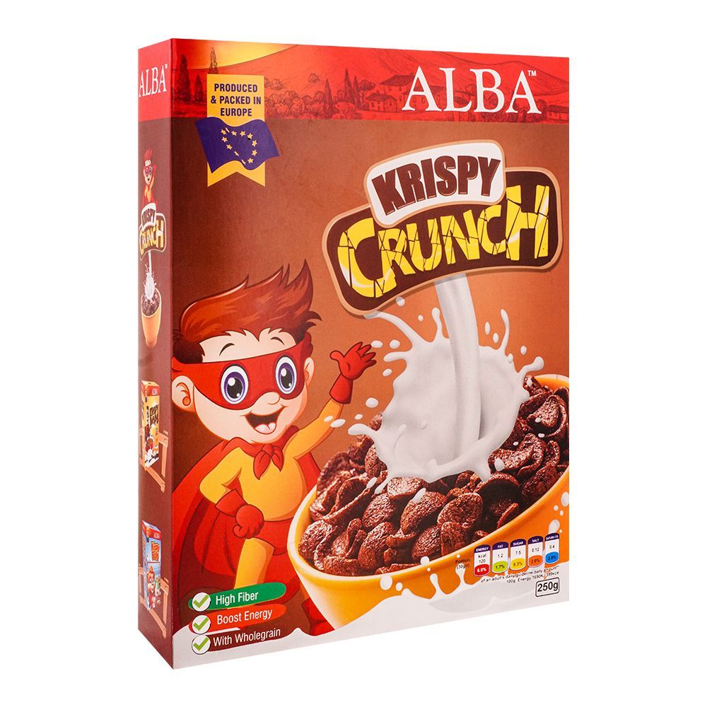 Alba Krispy Crunch, High Fiber Delicious Cereal, Gluten, Milk, Soy & Hazelnuts, 250gm - Image 5