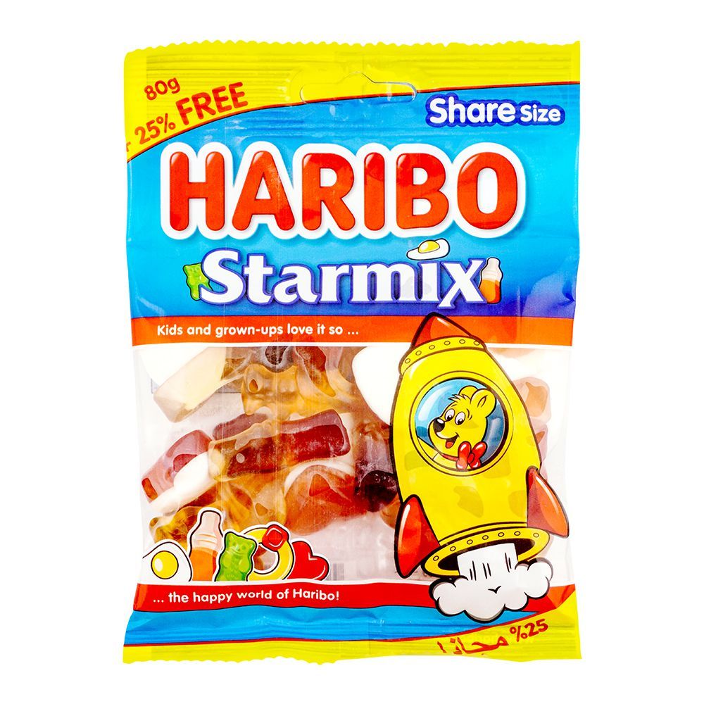 Haribo Starmix Jelly Pouch 80g - Main Image