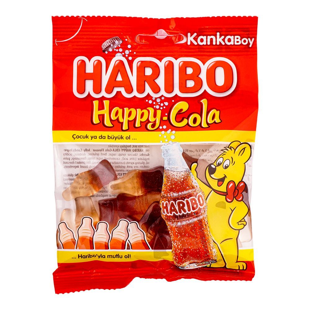 Haribo Happy Cola Jelly, Share Size Pouch, 80g - Main Image