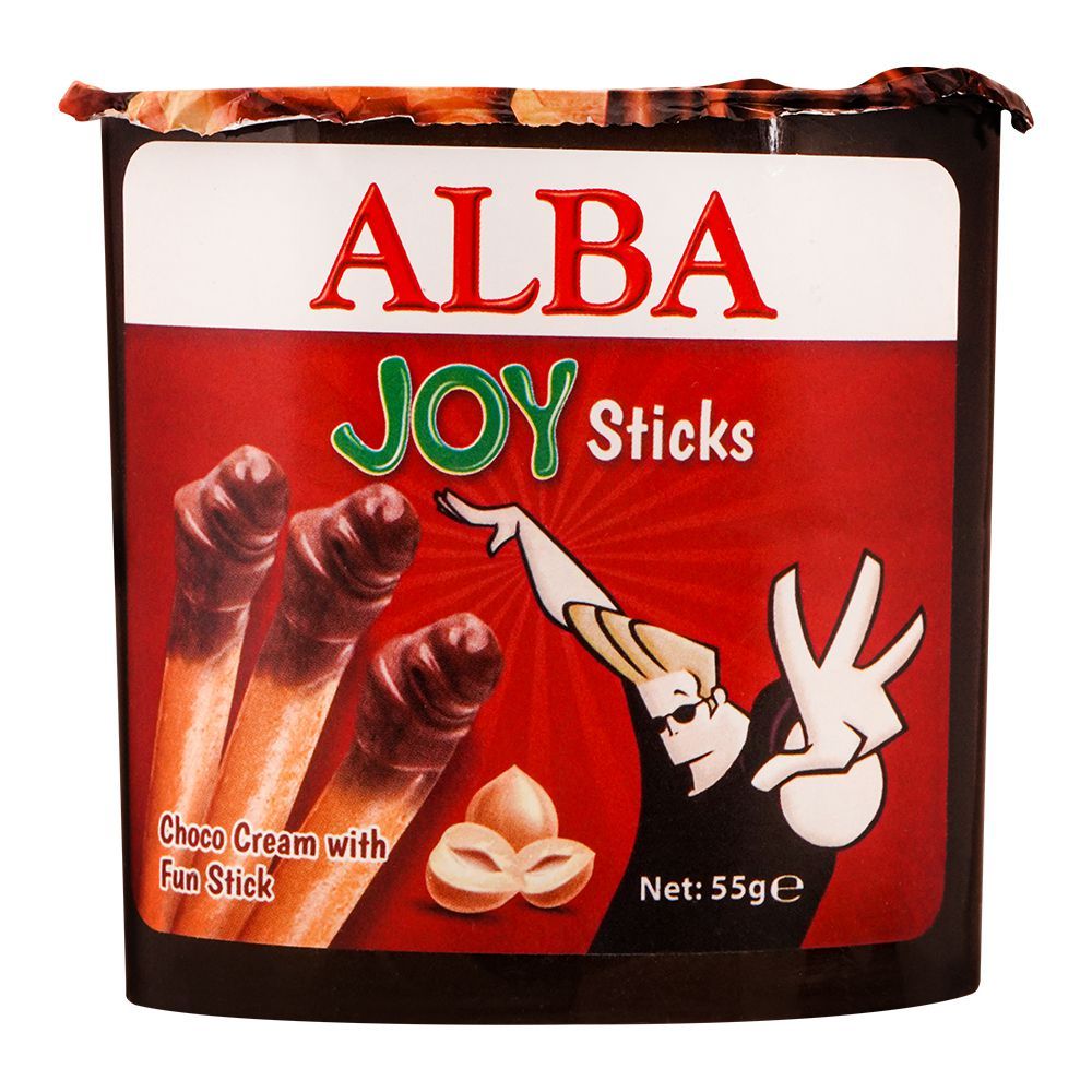 Alba Joy Sticks, Choco Cream With Fun Stick, 55g - Main Image