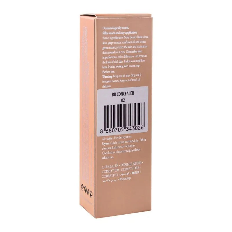 j. note advanced skin corrector bb concealer, 02, spf 15, paraben free image3