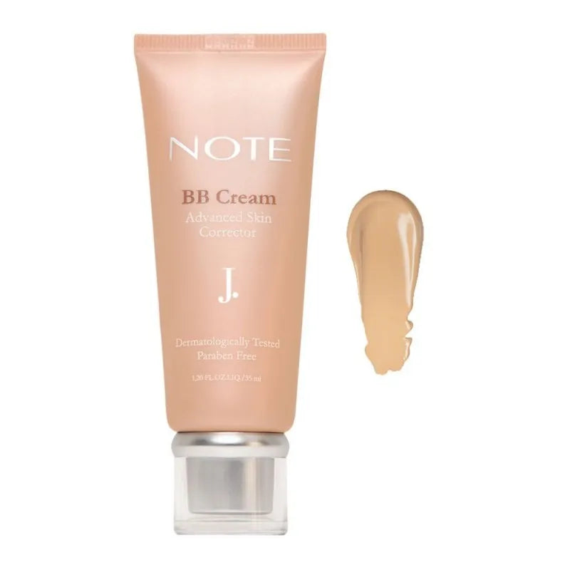 j. note advanced skin corrector bb cream, 02, spf 15, all skin types, paraben free main image