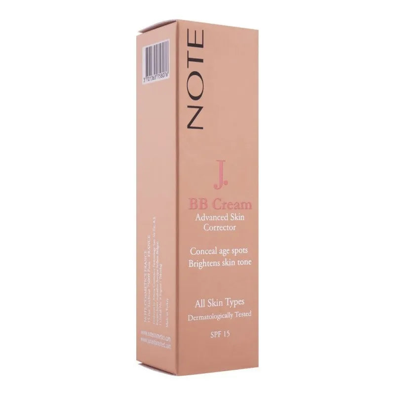 j. note advanced skin corrector bb cream, paraben free, 100 porcelain image2