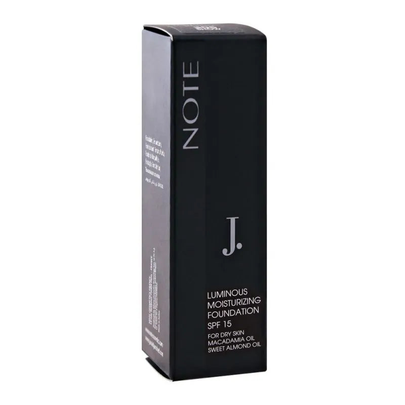 j. note luminous moisturizing foundation, 100 cashmere beige, spf 15, for dry skin image2