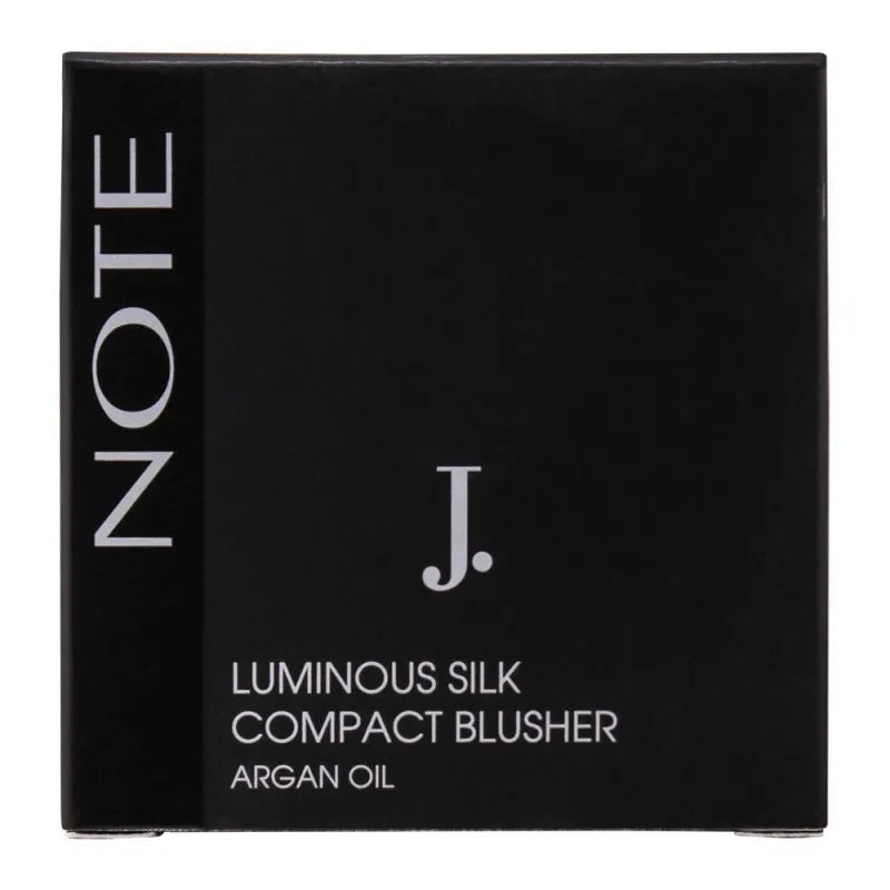 j. note luminous silk compact blusher, 04 soft peach, with argan oil image4