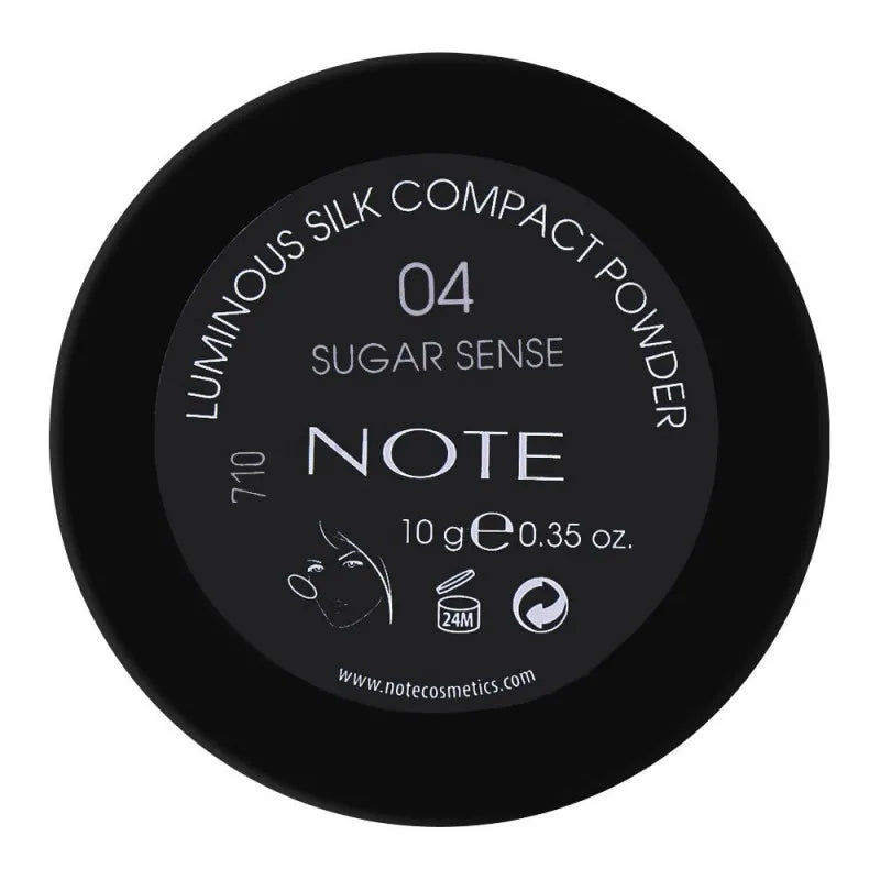 j. note luminous silk compact powder, 04 sugar sense, with argan oil image3