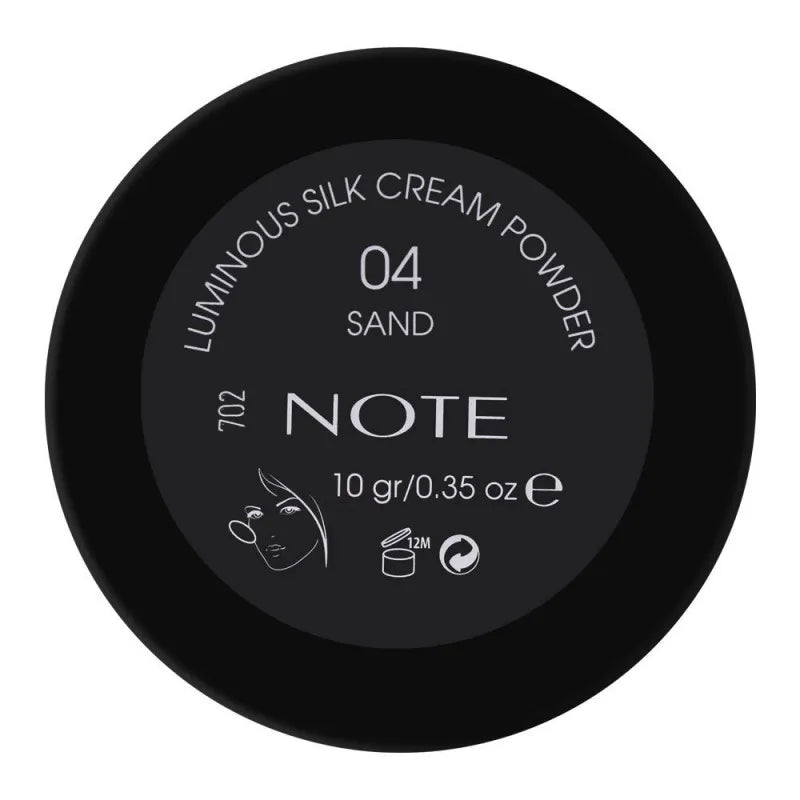 j. note luminous silk cream powder, 04 sand, with argan oil image3