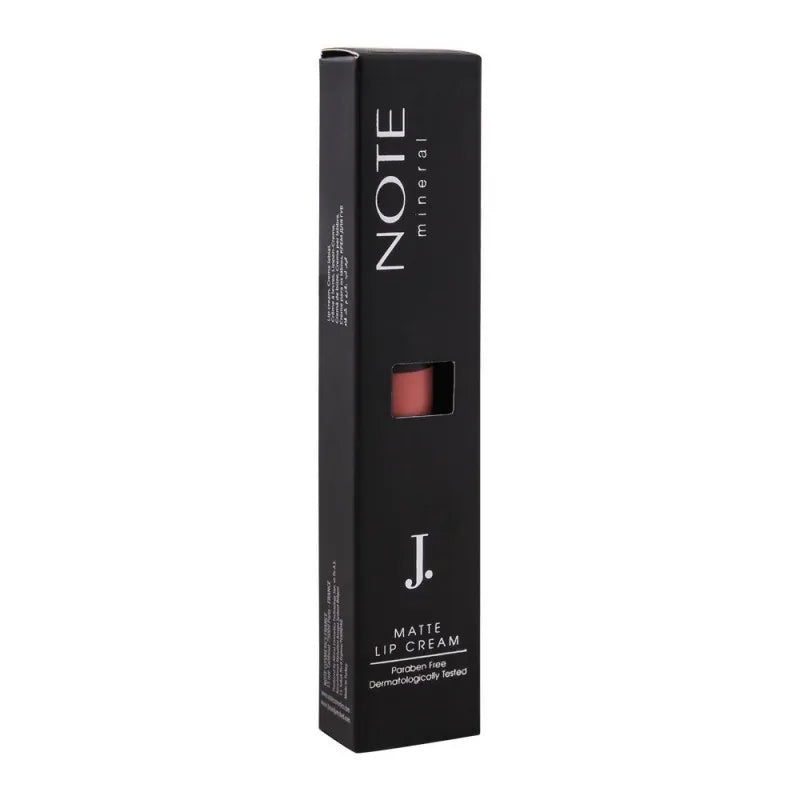 j. note mineral matte lip cream, 02 nude love, paraben free image2