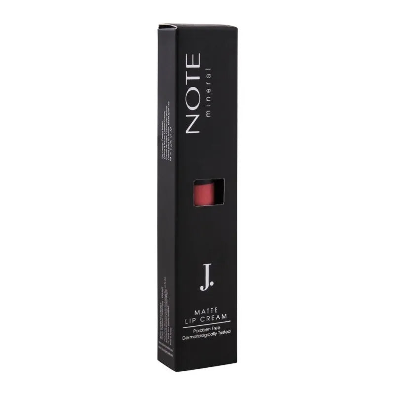 j. note mineral matte lip cream, 03 rose sorbet, paraben free image2