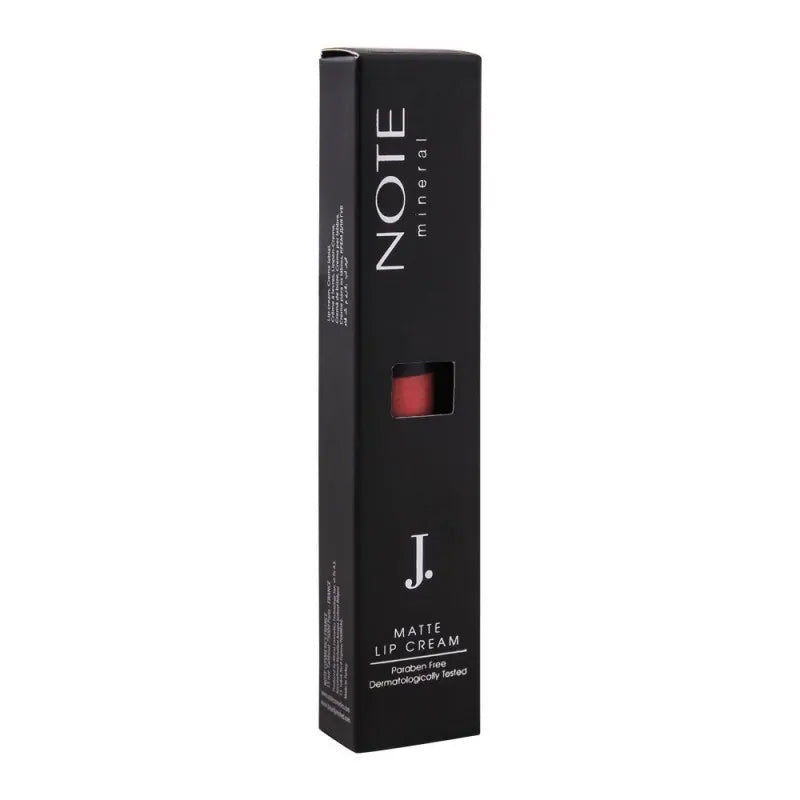 j. note mineral matte lip cream, 04 runway, paraben free image2