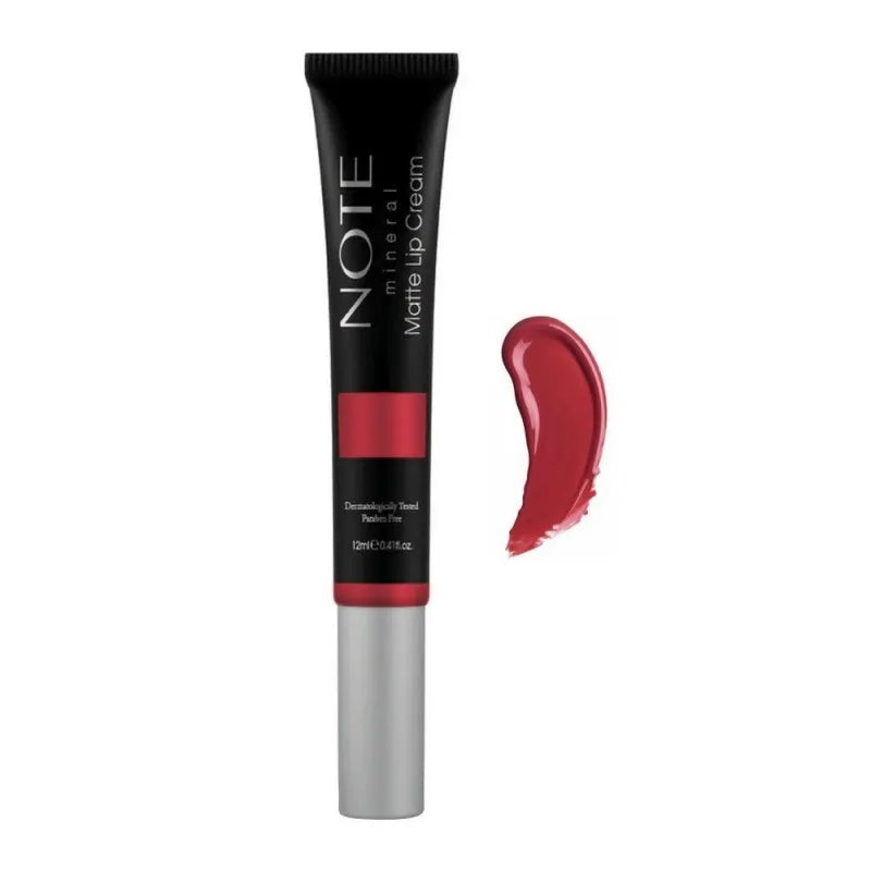 j. note mineral matte lip cream, 04 runway, paraben free main image