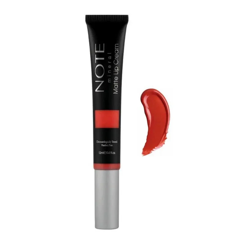 j. note mineral matte lip cream, 06 go red, paraben free main image