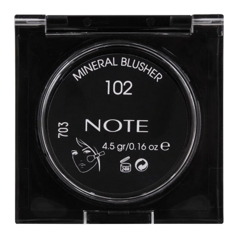 j. note mineral natural healthy glow blusher, 102, paraben free image3