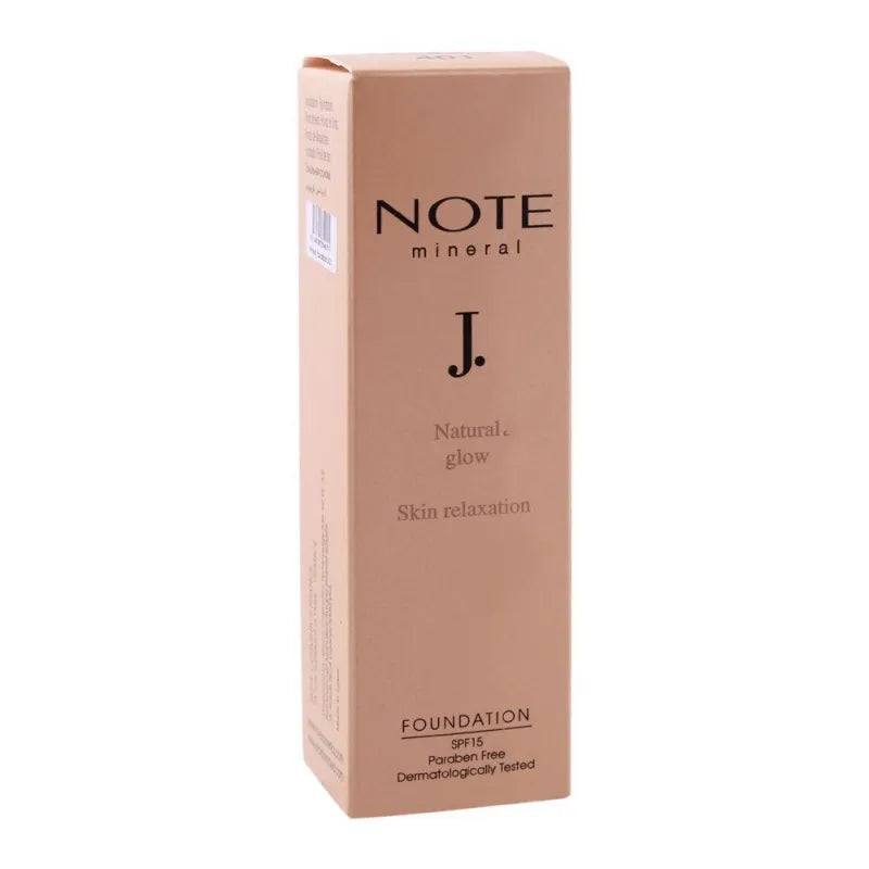 j. note mineral skin relaxation foundation, 401, spf 15, paraben free image2