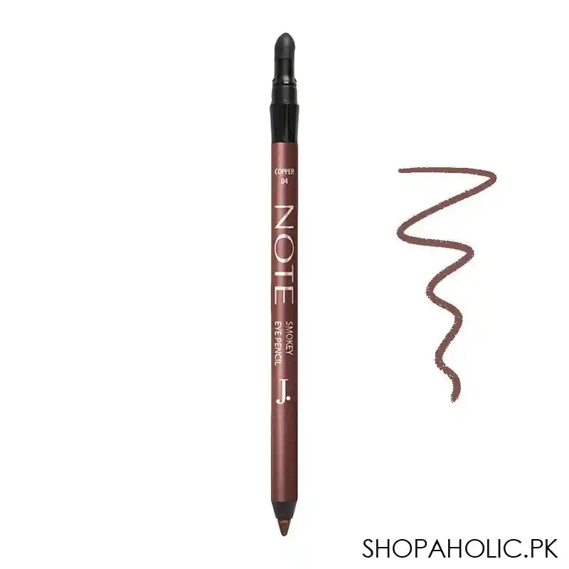 J. Note Smokey Eye Pencil 04, Copper - Main Image