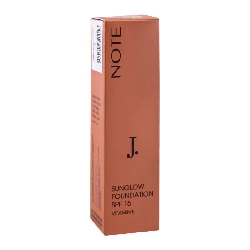 j. note sunglow foundation, 10, spf 15, with vitamin e image2