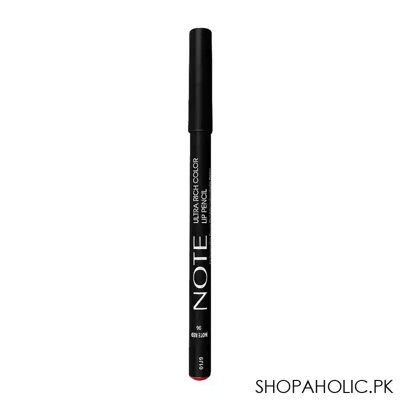 J. Note Ultra Rich Color Lip Pencil, 06 Note Red - Main Image