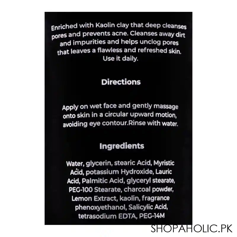 Jade Charcoal Exfoliating & Detoxifying Face Wash, 100ml - Image 3