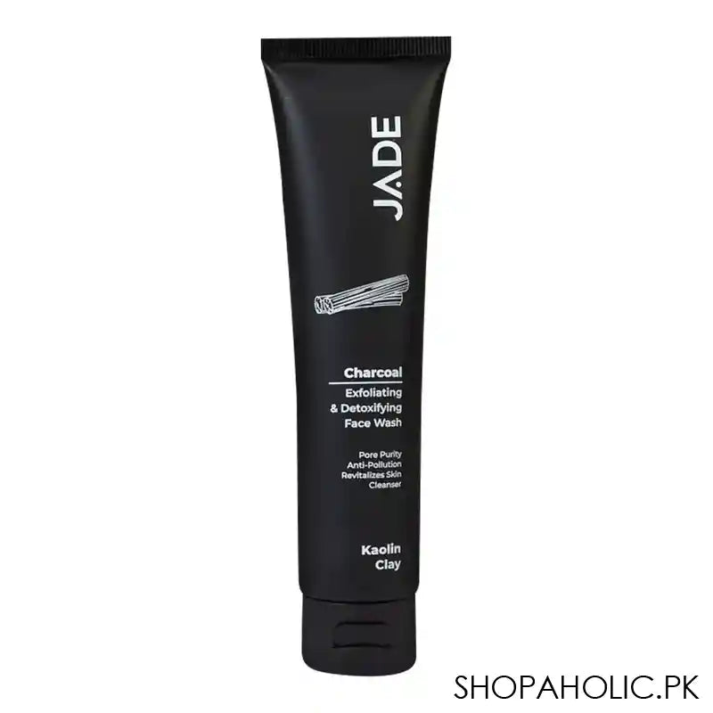 Jade Charcoal Exfoliating & Detoxifying Face Wash, 100ml - Main Image