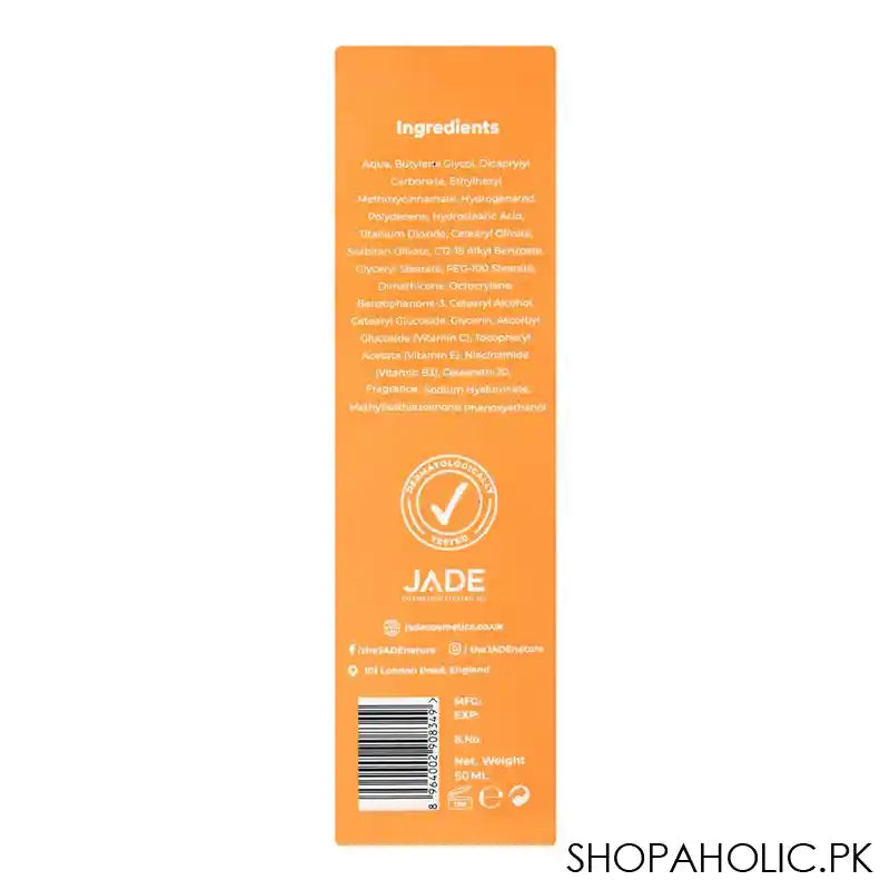 Jade Hyaluronic Acid Helio-Pro SPF50 Mineral Sunscreen, 50ml - Image 4