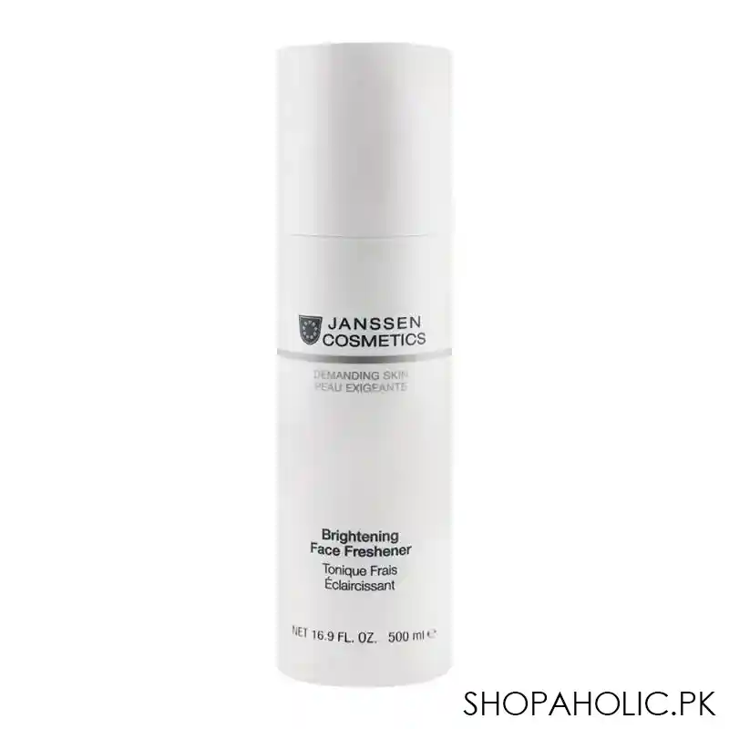 janssen cosmetics demanding skin brightening face freshner, 500ml main image