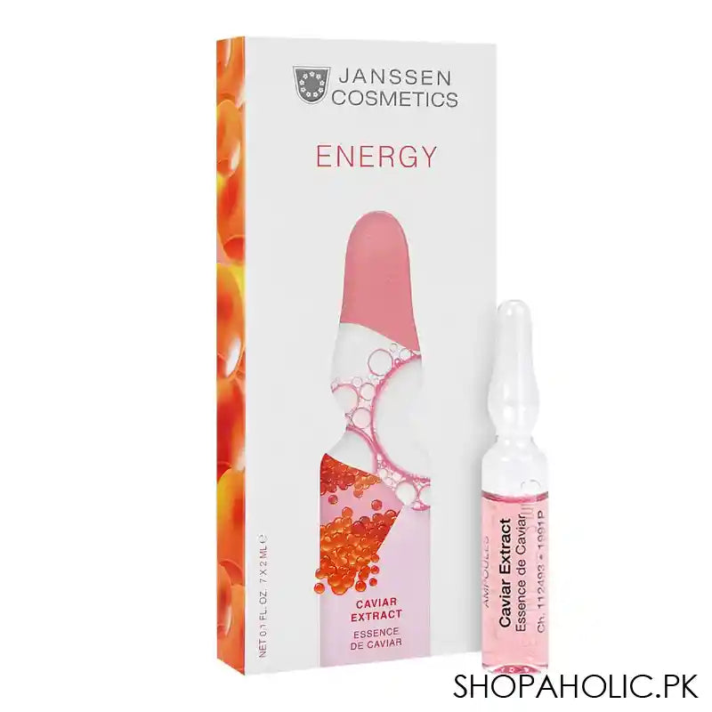 Janssen Cosmetics Energy Caviar Extract Serum, Hyaluronic Acid, Artemia extract, 7x2ml, 7-Pack - Main Image