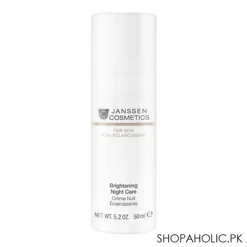 janssen cosmetics fair skin brightening night care, 150ml main image