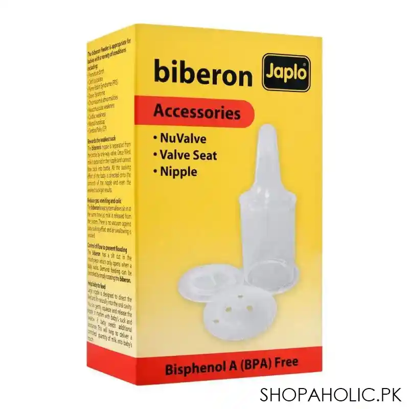 japlo biberon accessories, nuvalve + valve seat + nipple main image