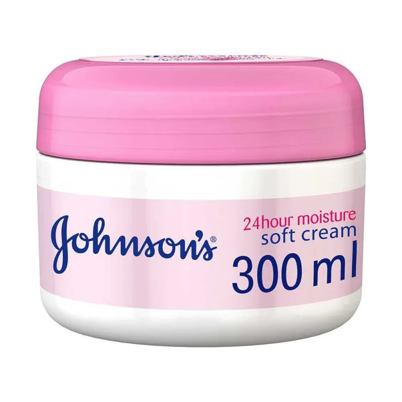 johnson's 24 hour moisture soft cream, 300ml main image