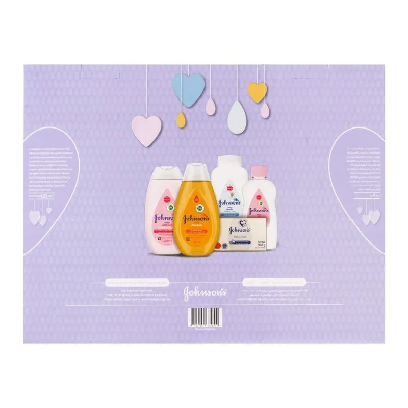 johnson's baby essentials baby gift set, 5 pieces image3