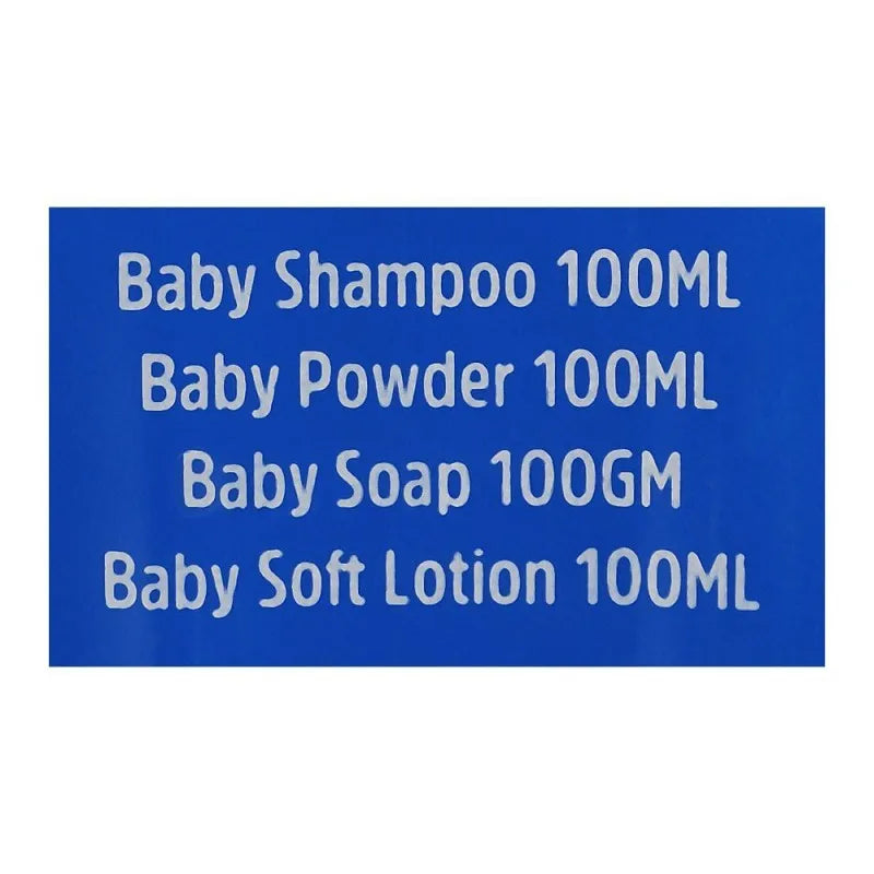 johnson's baby essentials kit shampoo + powder + soap + lotion, 4 pack image3