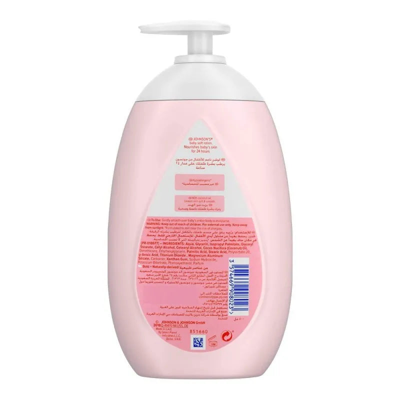 johnson's baby soft lotion, paraben free, uae, 500ml image2