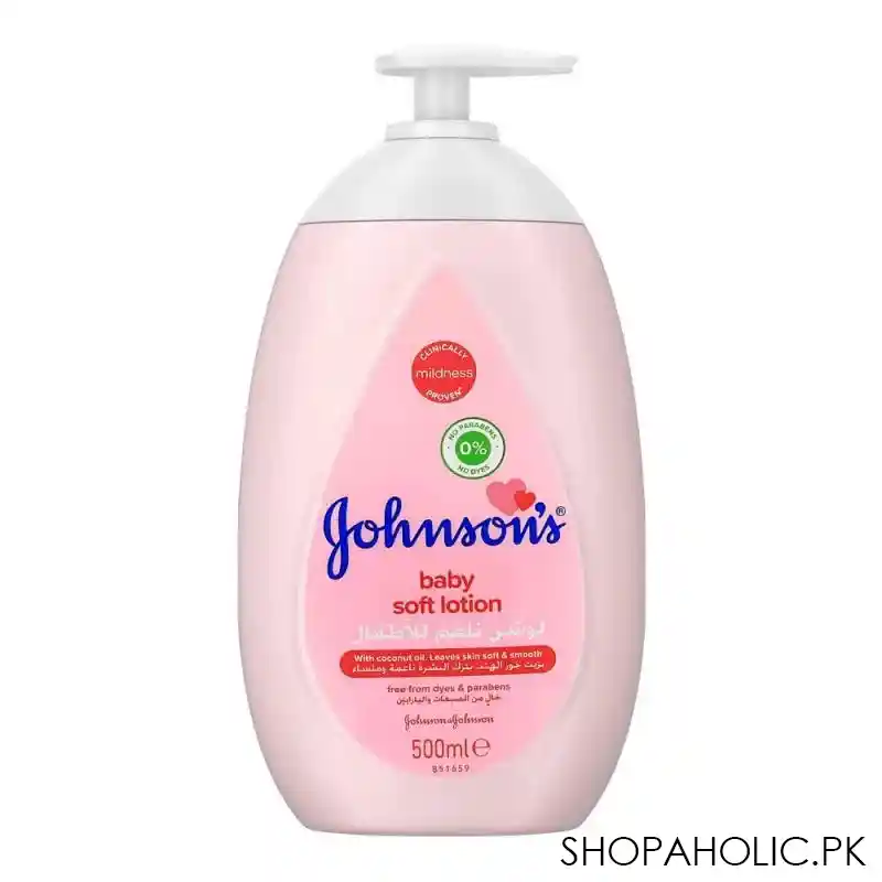 johnson's baby soft lotion, paraben free, uae, 500ml main image