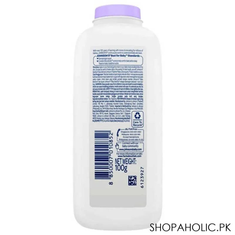 johnson's bedtime baby powder 100g image2