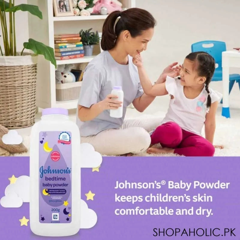 johnson's bedtime baby powder 100g image4