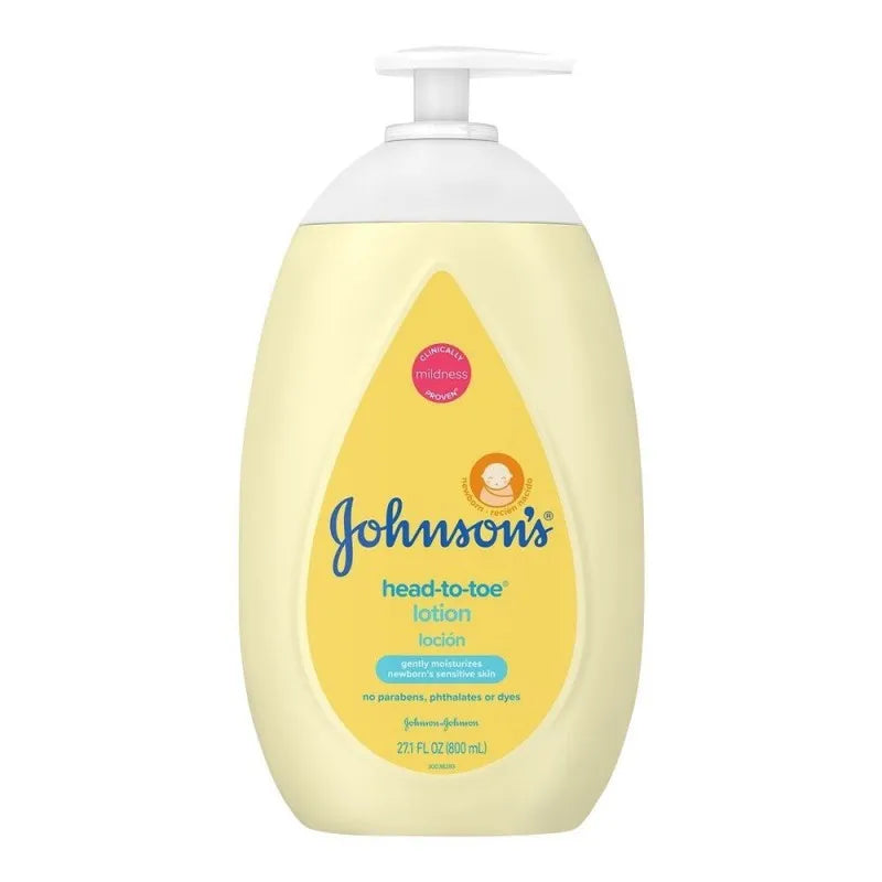 johnson's head to toe newborn pack sensitive skin lotion, 800ml main image