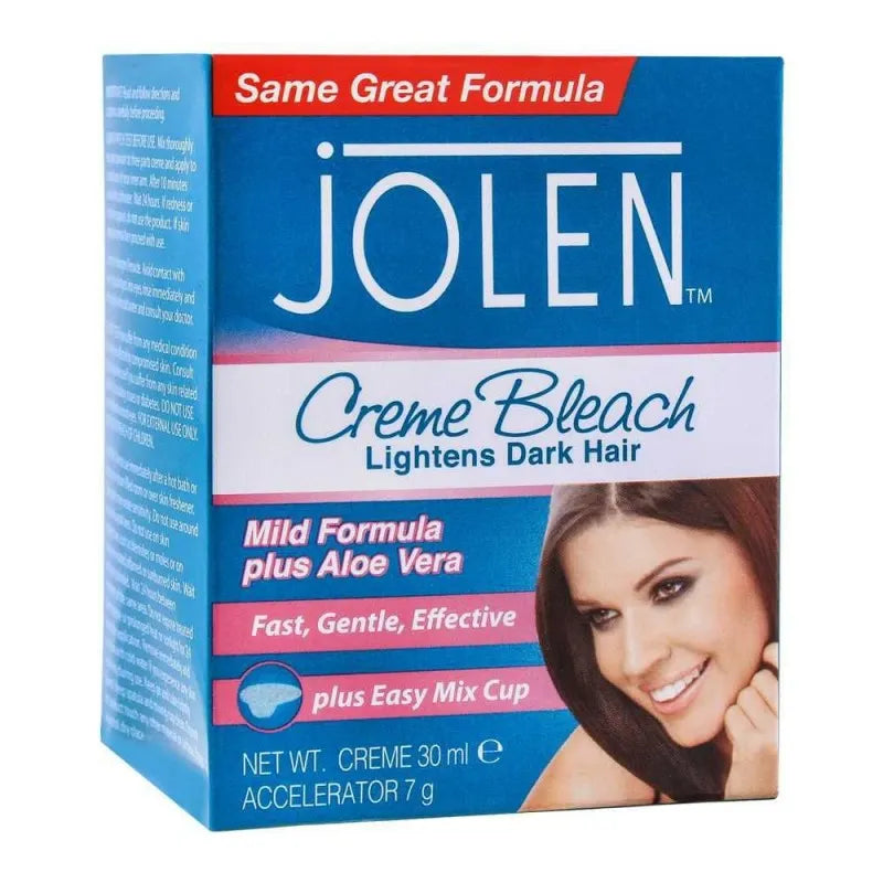 jolen creme bleach, mild formula with aloe vera, 30ml image2