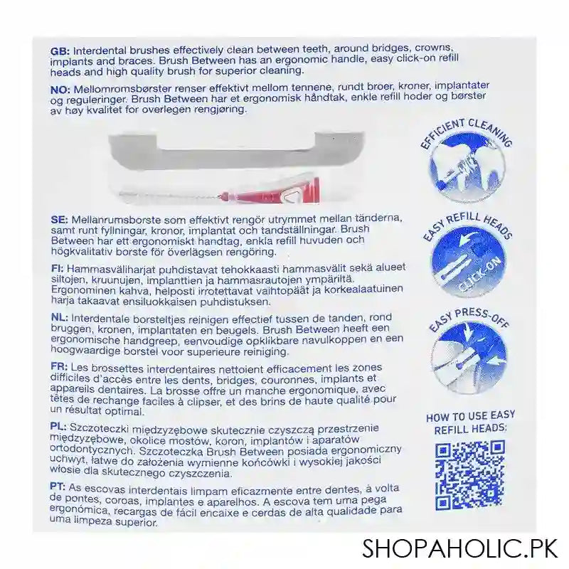 Jordan Brush Between Interdental Brush, Small, 0.5mm, 10-Pack - Image 3